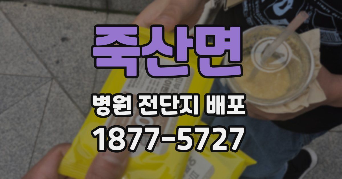 죽산면 병원 전단지 배포