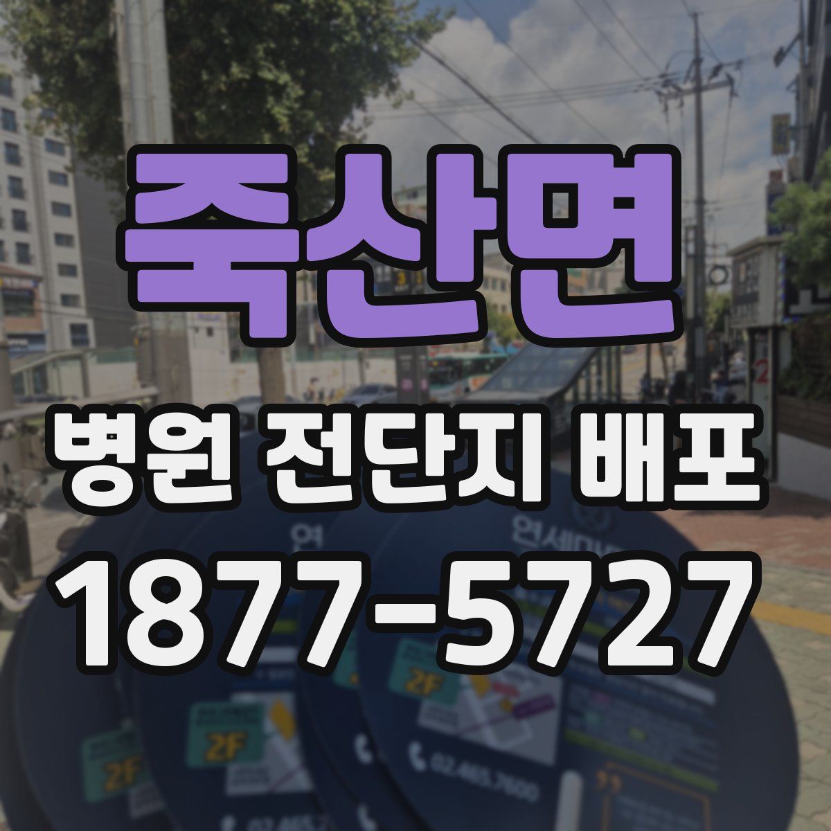 죽산면 병원 전단지 배포