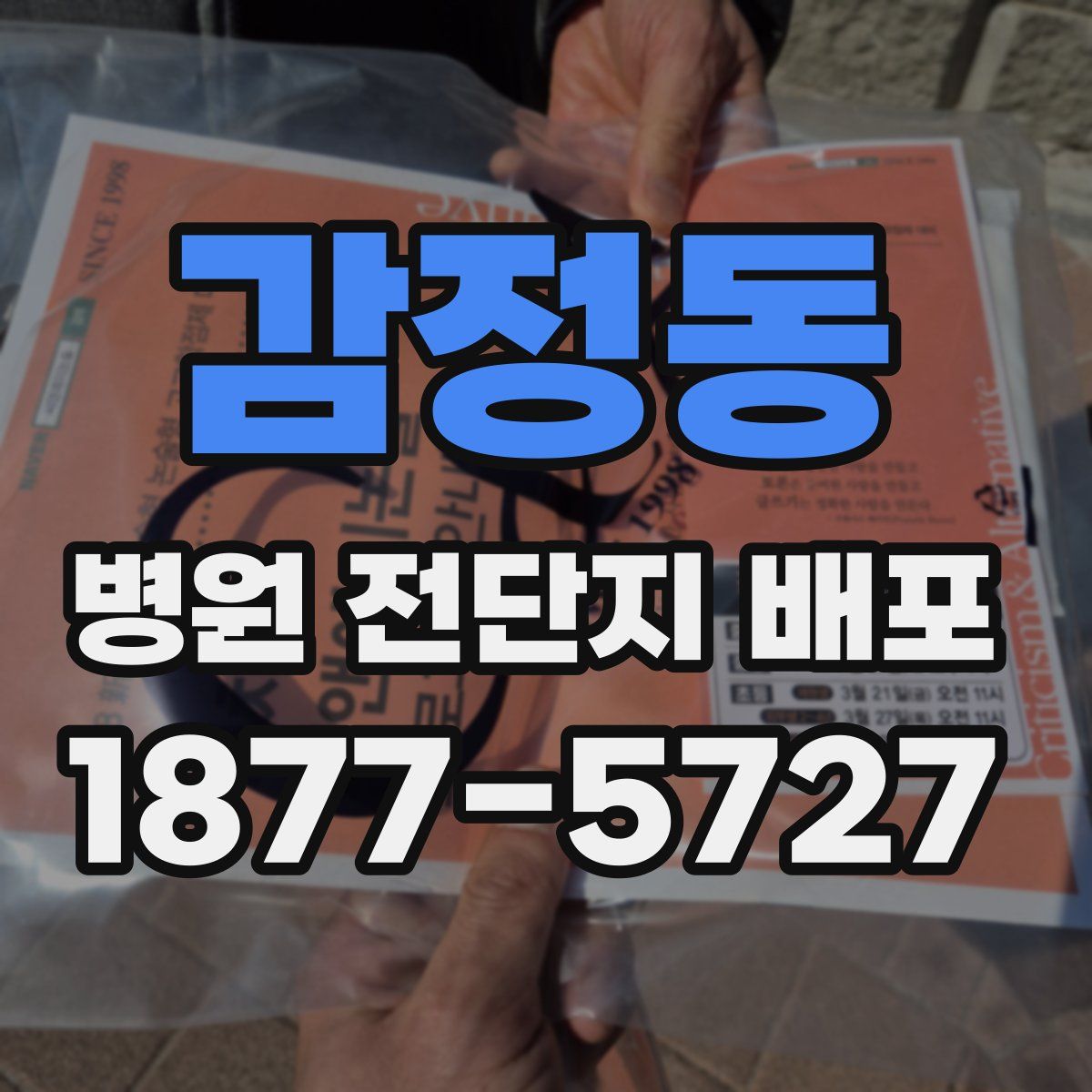 감정동 병원 전단지 배포