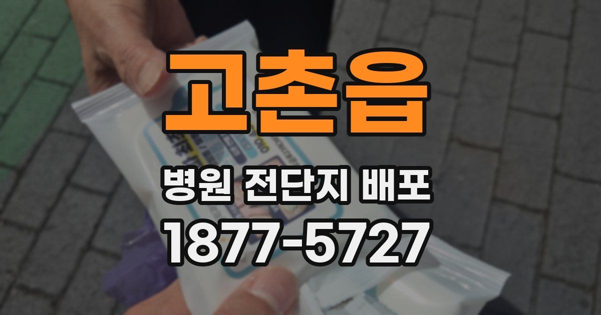 고촌읍 병원 전단지 배포