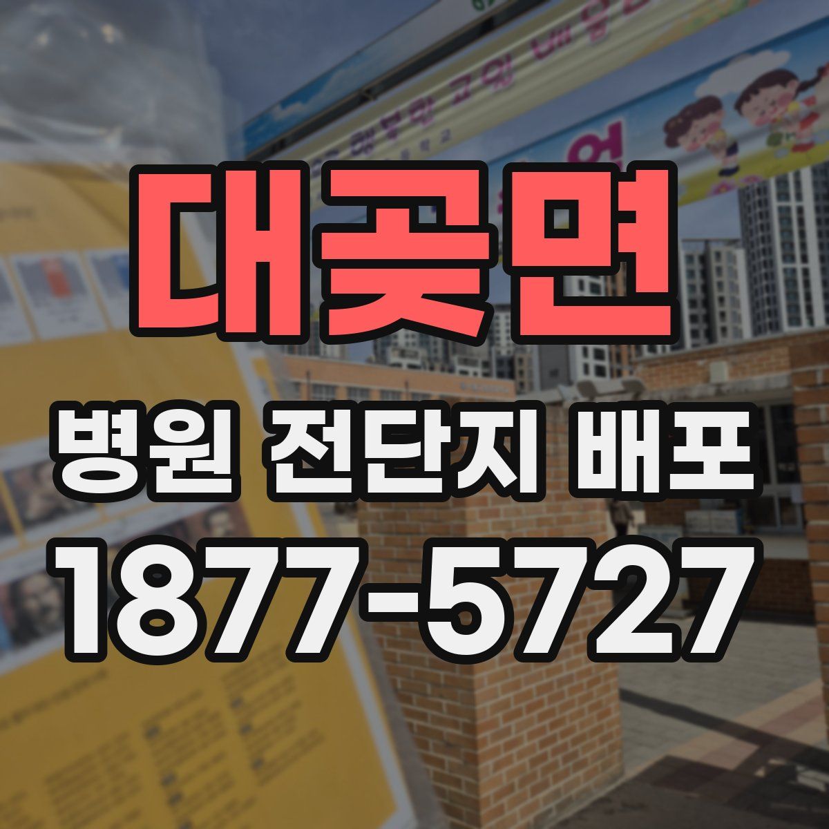 대곶면 병원 전단지 배포