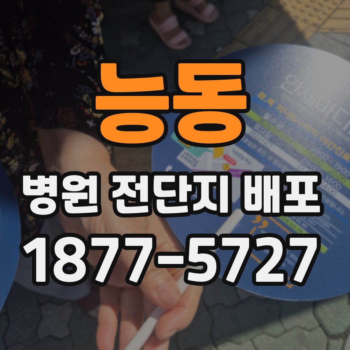능동 병원 전단지 배포