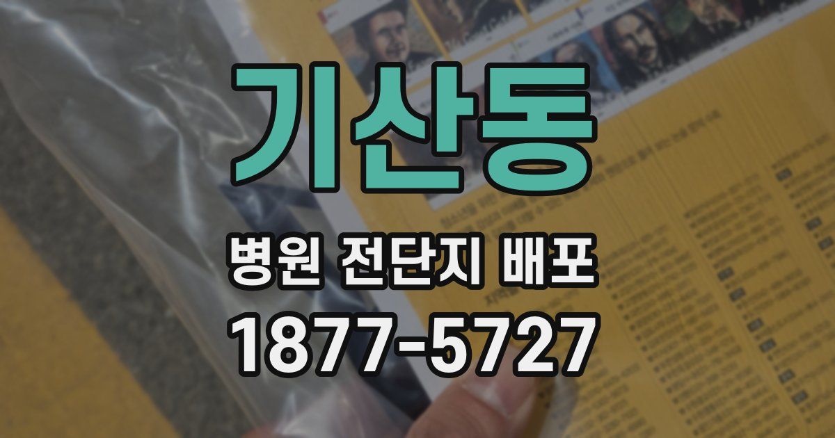 기산동 병원 전단지 배포