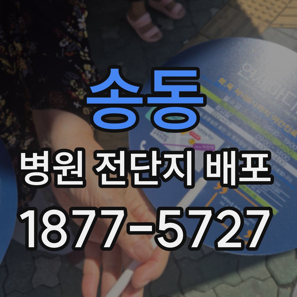 송동 병원 전단지 배포