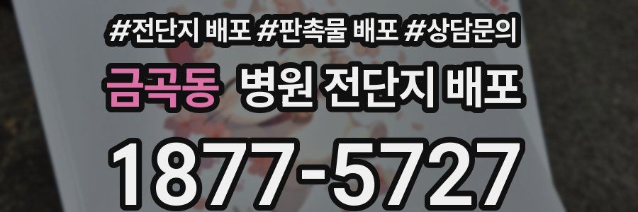 금곡동 병원 전단지 배포