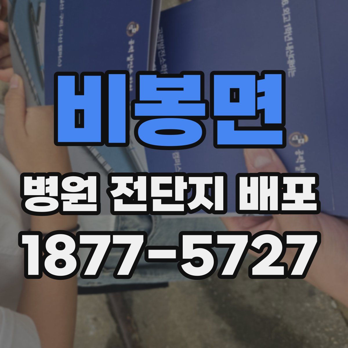 비봉면 병원 전단지 배포