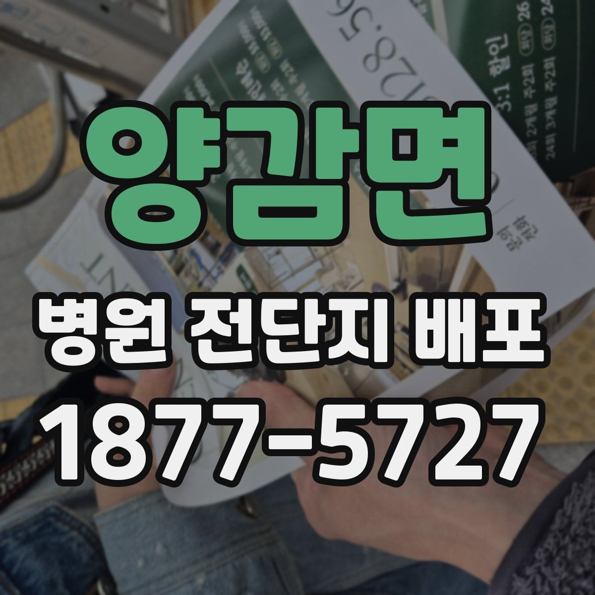양감면 병원 전단지 배포