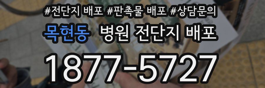 목현동 병원 전단지 배포