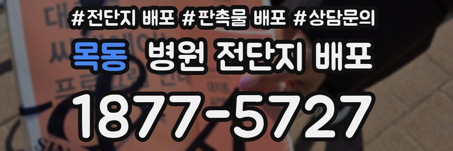 목동 병원 전단지 배포
