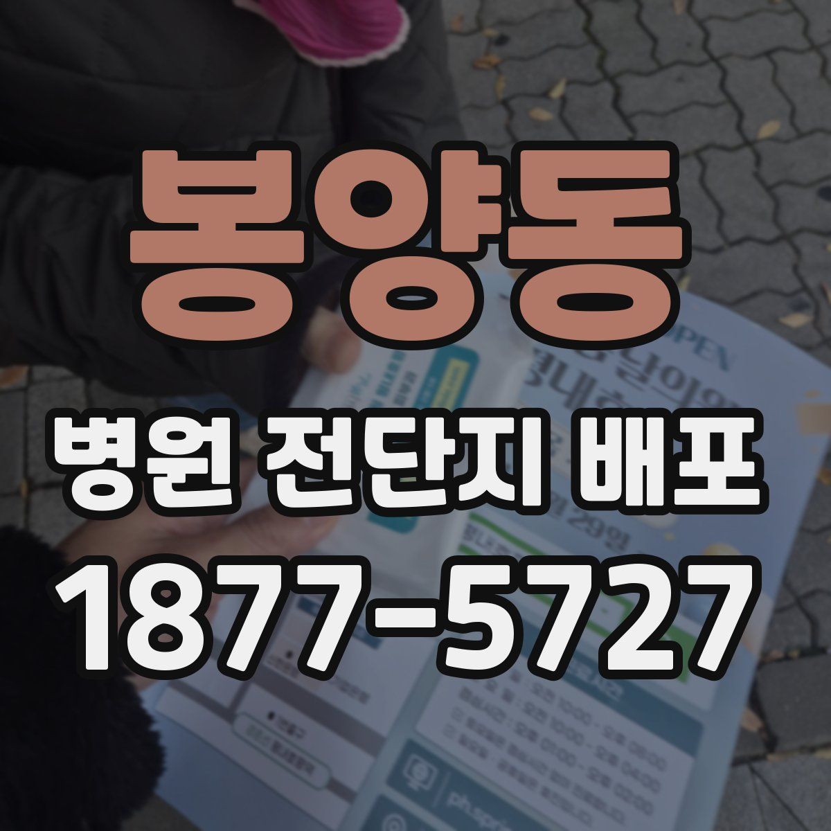 봉양동 병원 전단지 배포