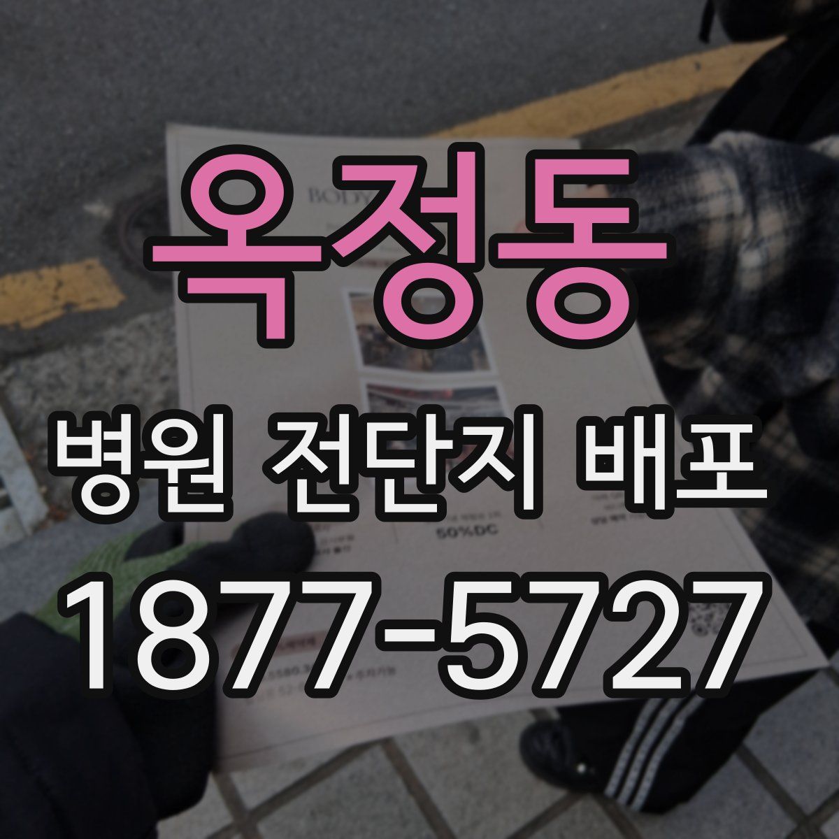 옥정동 병원 전단지 배포