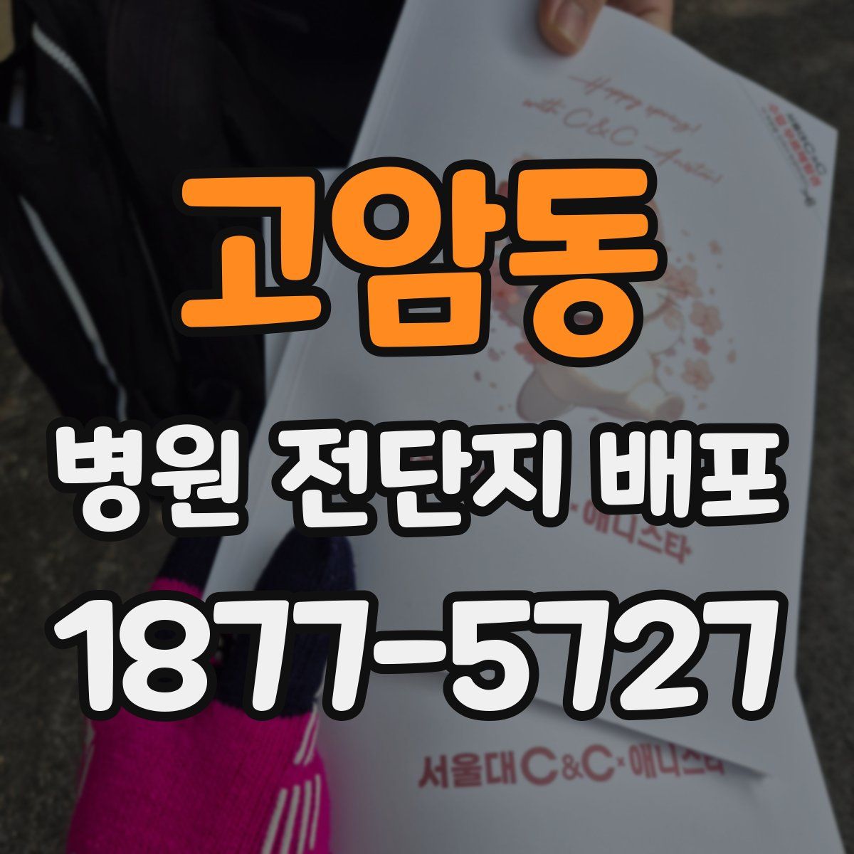 고암동 병원 전단지 배포