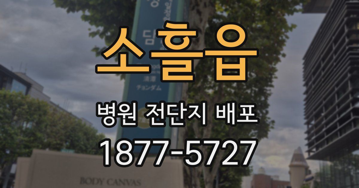 소흘읍 병원 전단지 배포