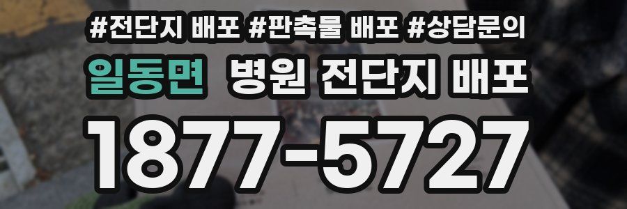 일동면 병원 전단지 배포