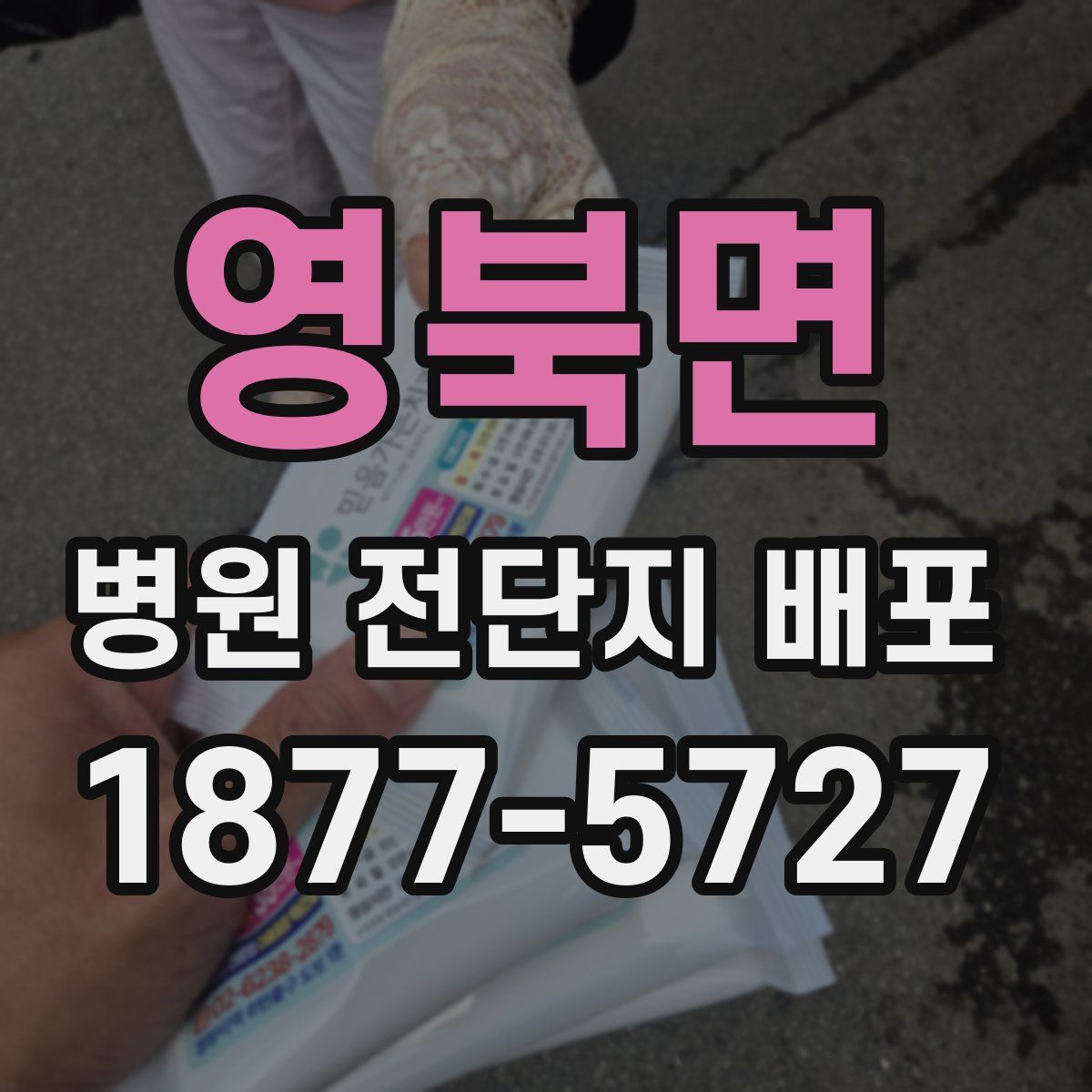 영북면 병원 전단지 배포