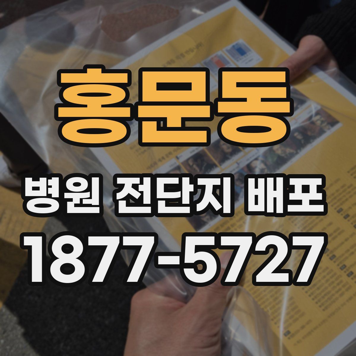 홍문동 병원 전단지 배포