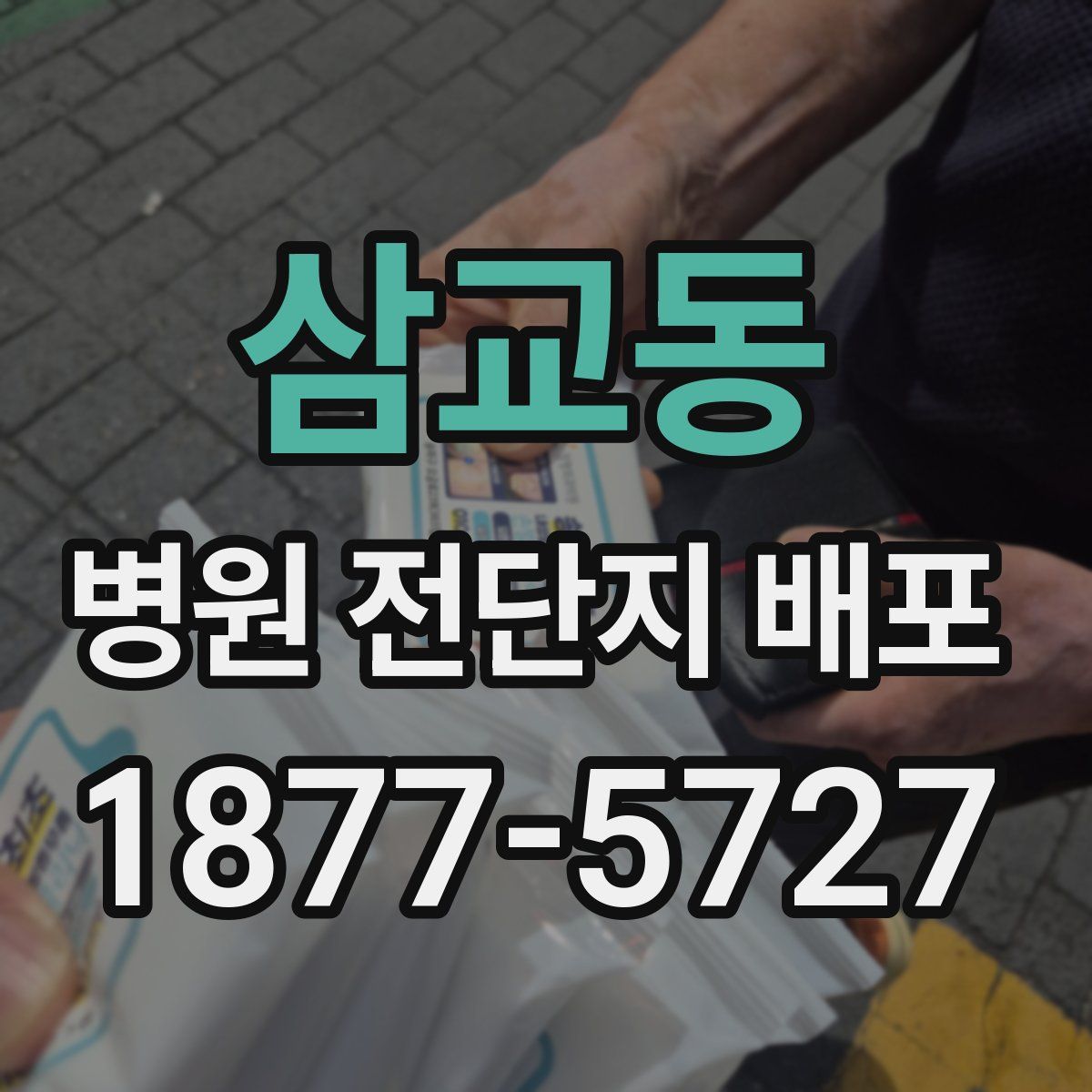 삼교동 병원 전단지 배포