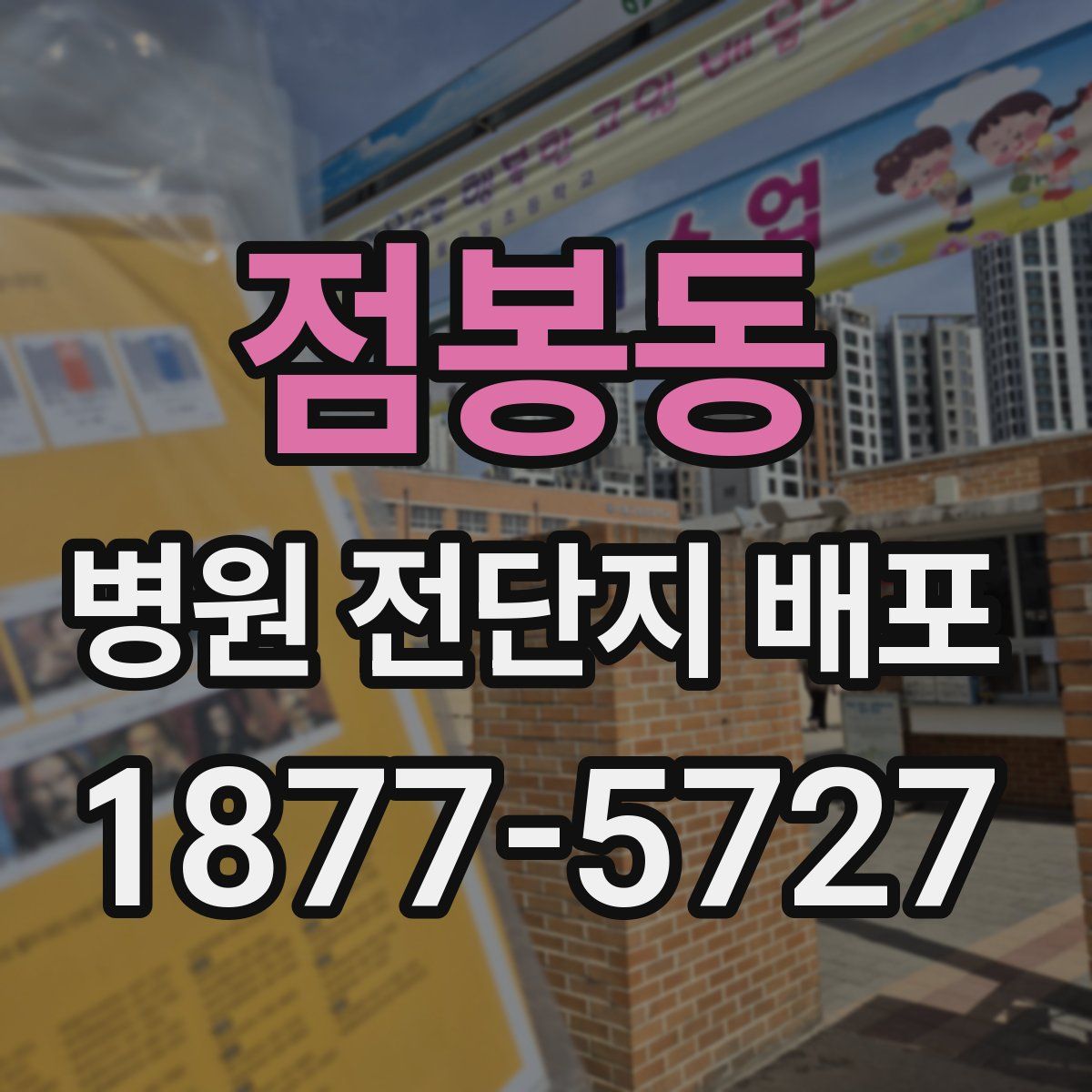 점봉동 병원 전단지 배포