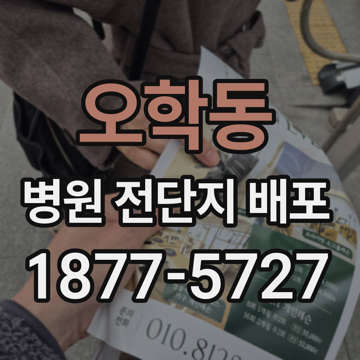 오학동 병원 전단지 배포