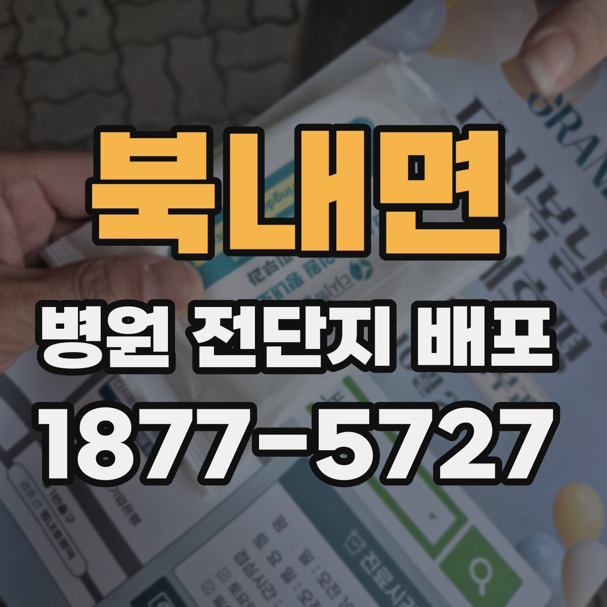 북내면 병원 전단지 배포