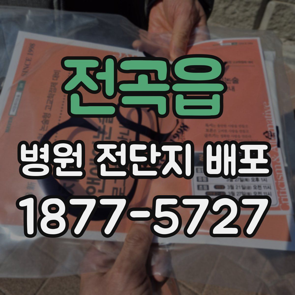 전곡읍 병원 전단지 배포