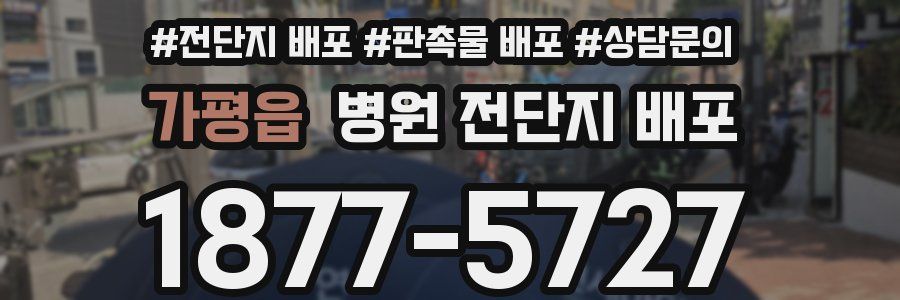 가평읍 병원 전단지 배포