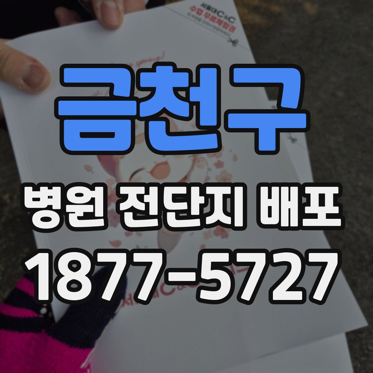 금천구 병원 전단지 배포