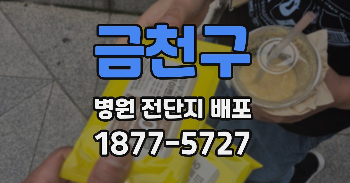 금천구 병원 전단지 배포