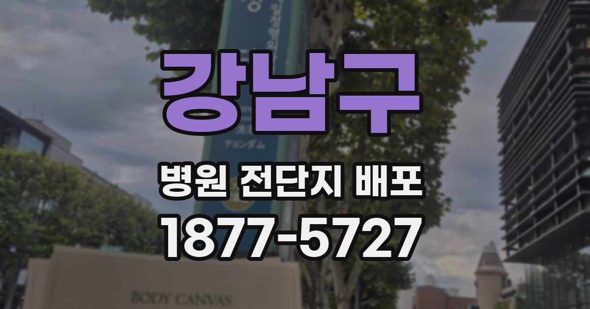 강남구 병원 전단지 배포