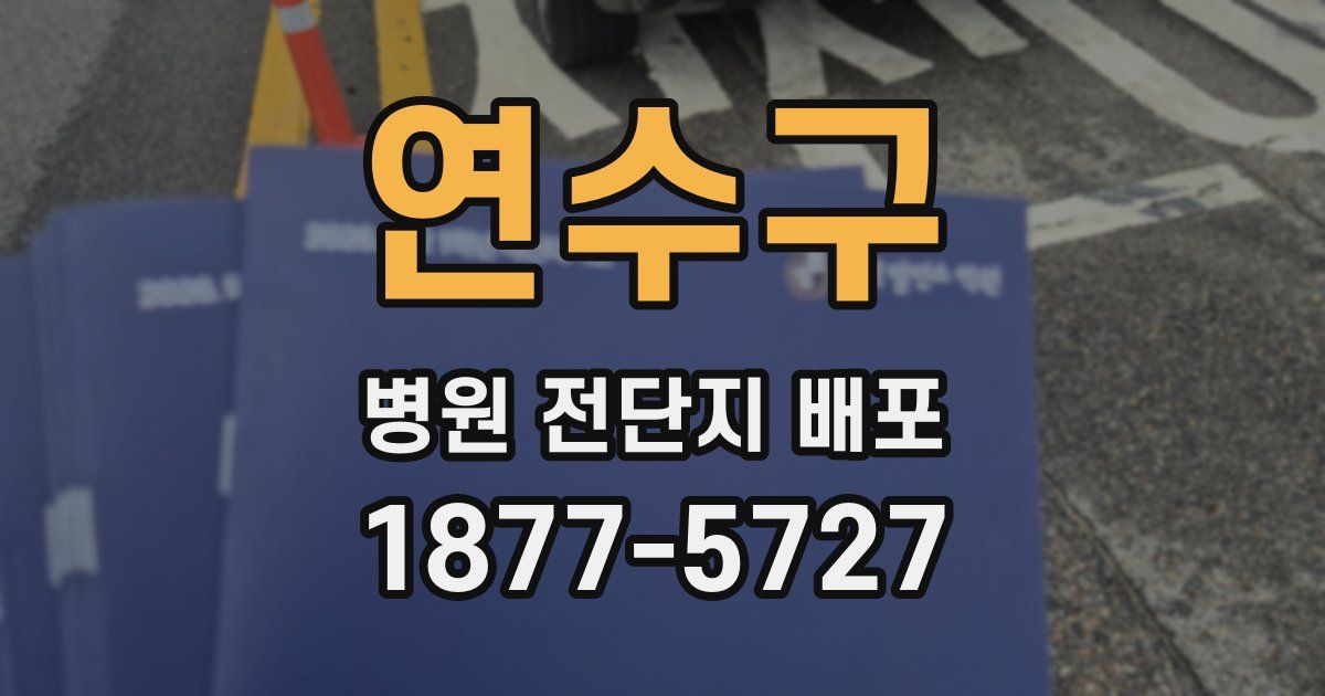 연수구 병원 전단지 배포