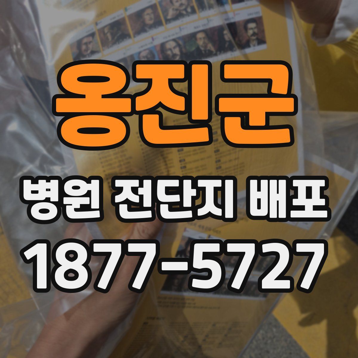 옹진군 병원 전단지 배포