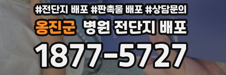옹진군 병원 전단지 배포