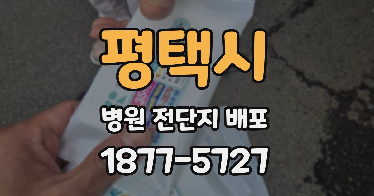 평택시 병원 전단지 배포