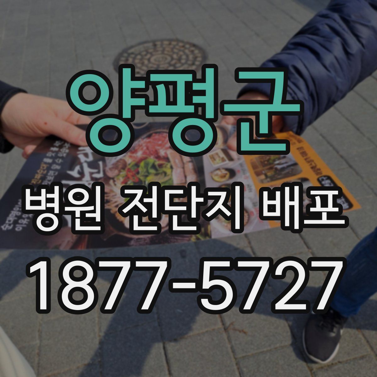 양평군 병원 전단지 배포