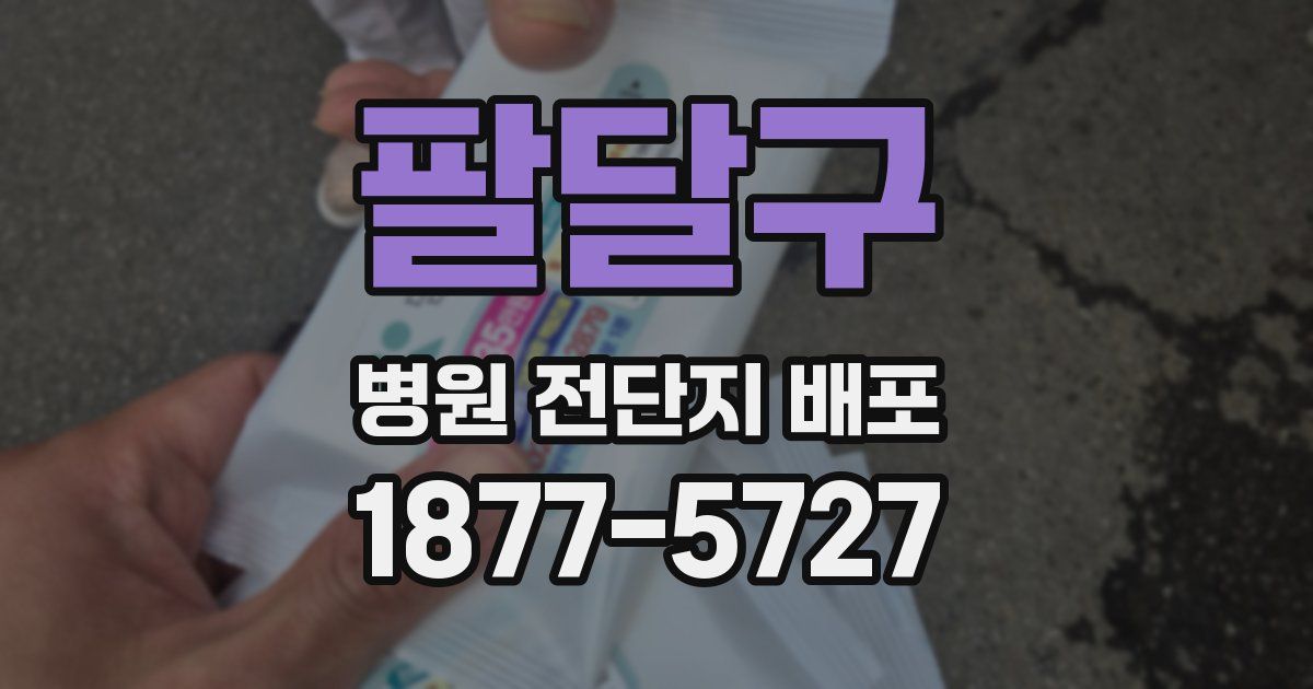 팔달구 병원 전단지 배포