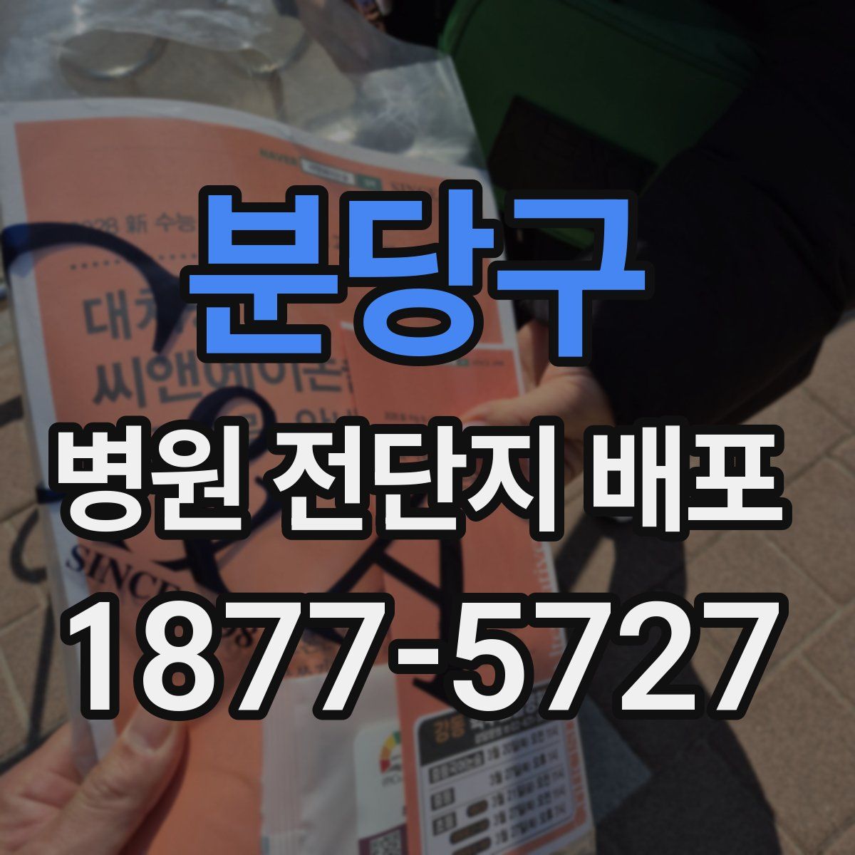 분당구 병원 전단지 배포
