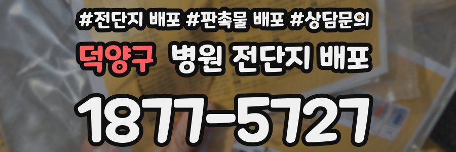 덕양구 병원 전단지 배포