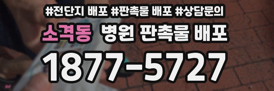 소격동 병원 판촉물 배포