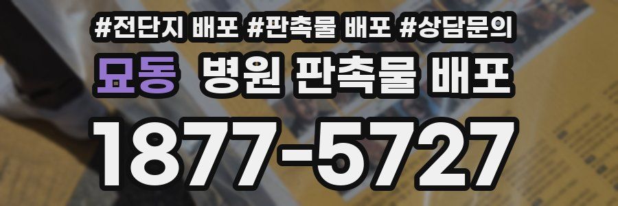 묘동 병원 판촉물 배포