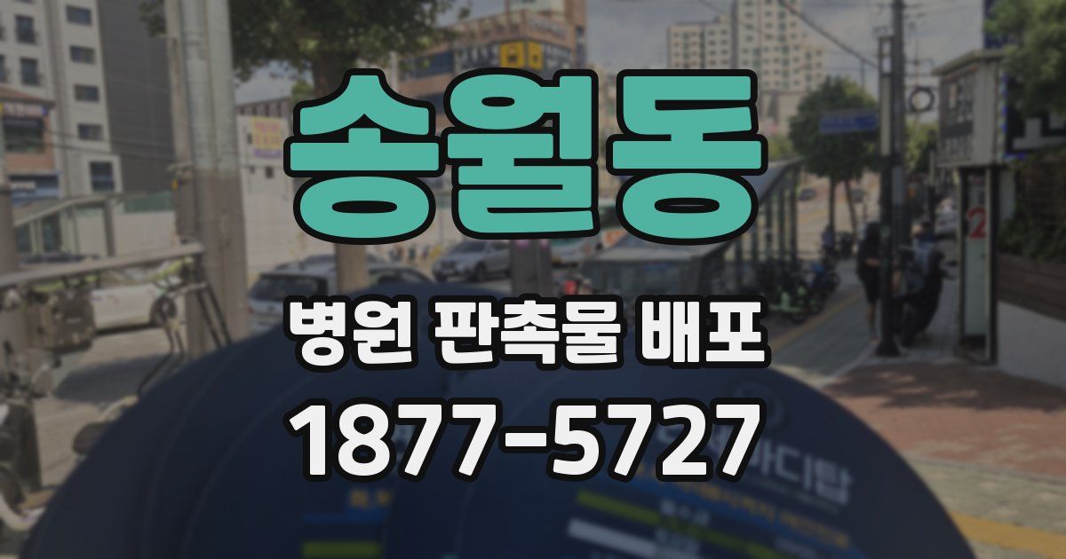 송월동 병원 판촉물 배포