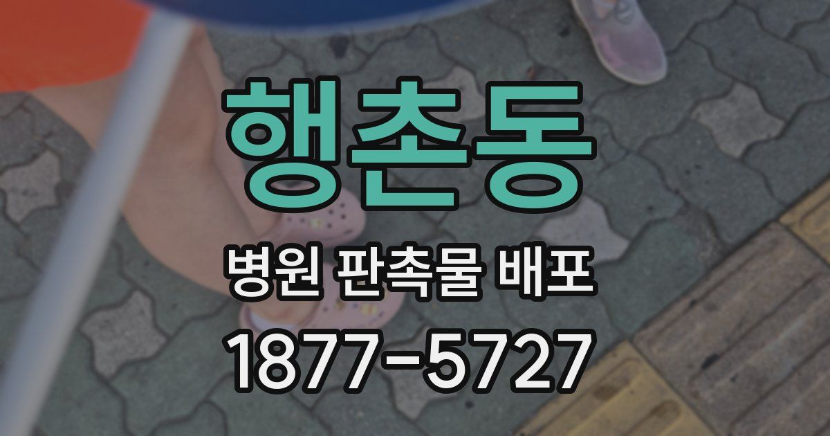행촌동 병원 판촉물 배포