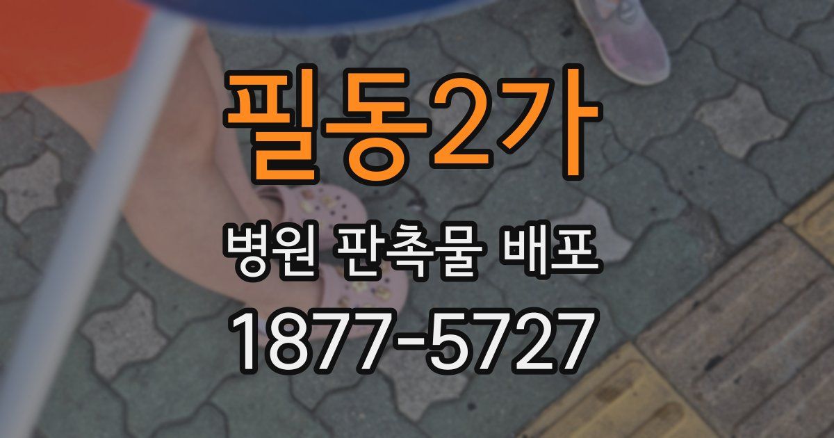 필동2가 병원 판촉물 배포