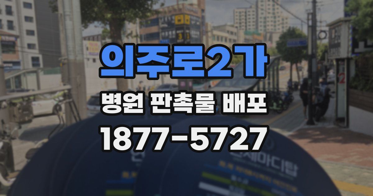 의주로2가 병원 판촉물 배포