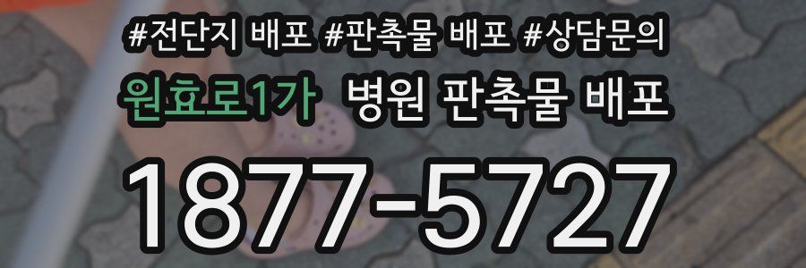 원효로1가 병원 판촉물 배포