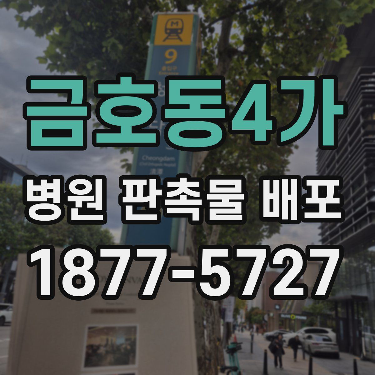 금호동4가 병원 판촉물 배포