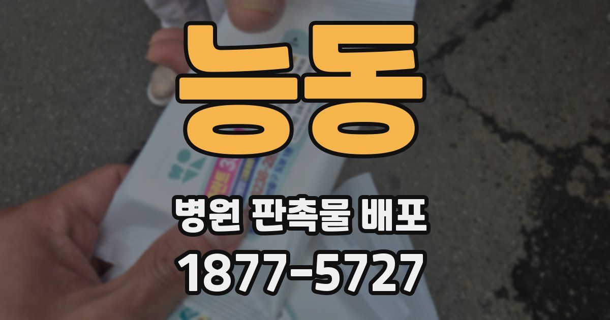 능동 병원 판촉물 배포