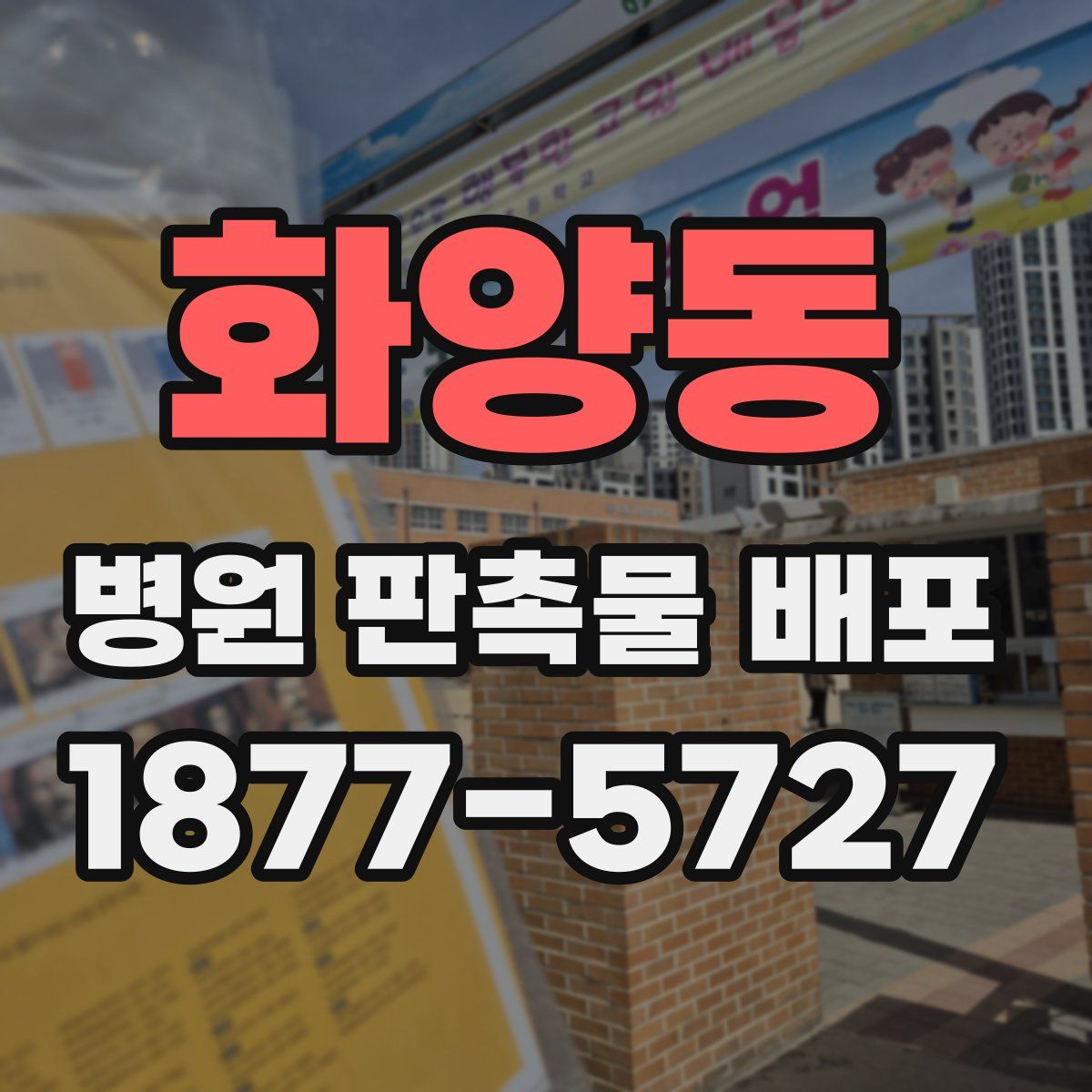 화양동 병원 판촉물 배포