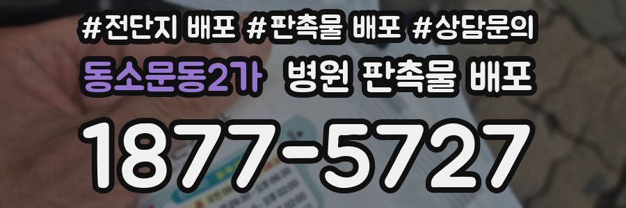 동소문동2가 병원 판촉물 배포