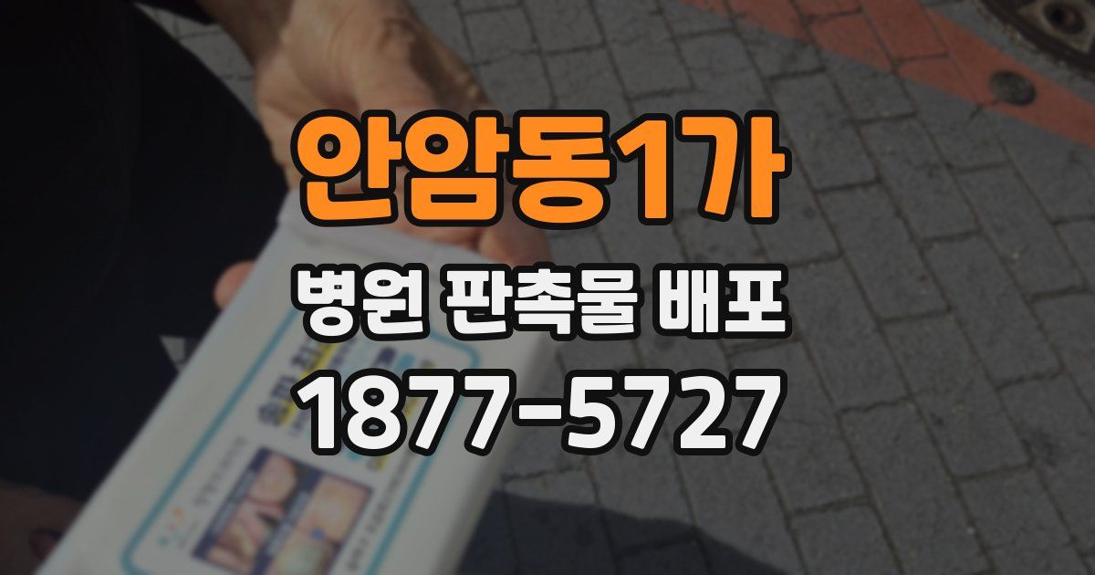 안암동1가 병원 판촉물 배포