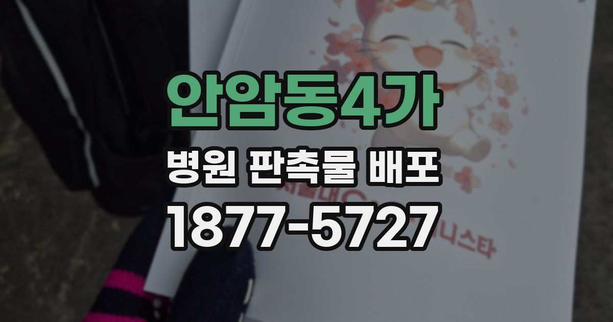 안암동4가 병원 판촉물 배포